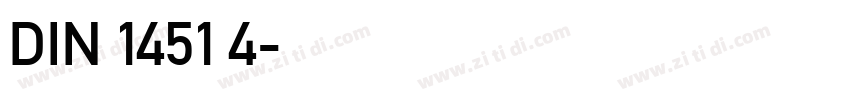 DIN 1451 4字体转换
